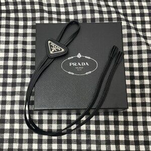 Prada Saffiano Leather Bolo Tie Unisex
